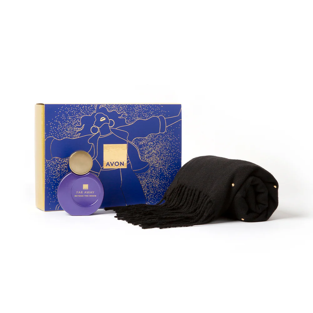 Far Away Beyond The Moon Parfum 50ml and Pashmina Gift Set