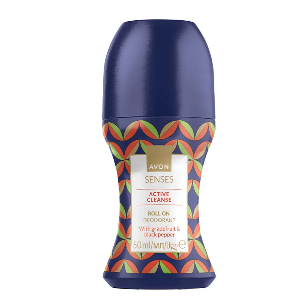 Senses Active Cleanse Anti-Perspirant Roll On: Grapefruit & Black Pepper - 50ml