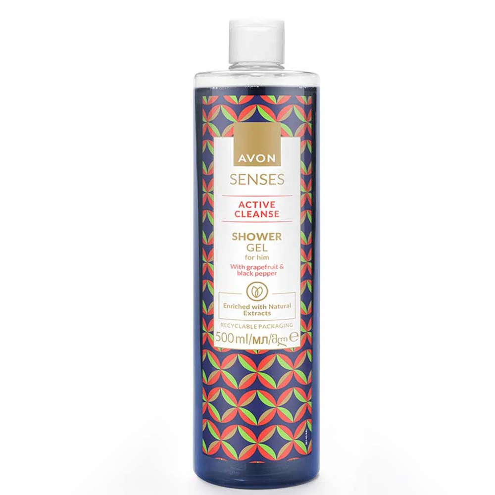 Senses Active Cleanse Shower Gel: Grapefruit & Black Pepper - 500ml