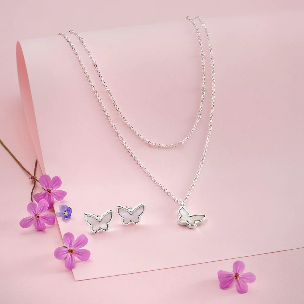 Iris 2-Piece Silver Gift Set 6 Iris 2-Piece Silver Gift Set