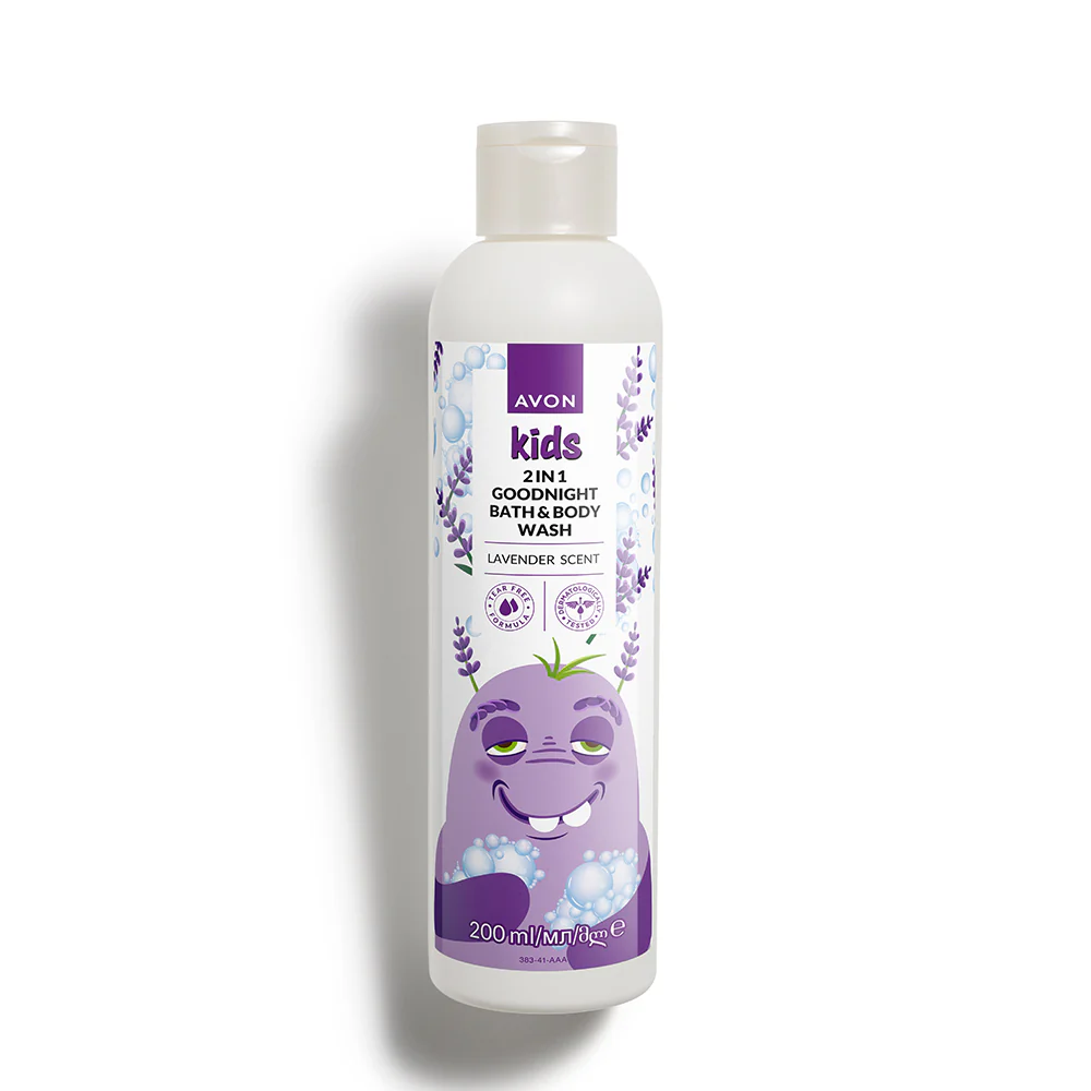 Avon Kids 2-In-1 Goodnight Bath & Body Wash Lavender - 200ml 1 Avon Kids 2-In-1 Goodnight Bath & Body Wash Lavender - 200ml