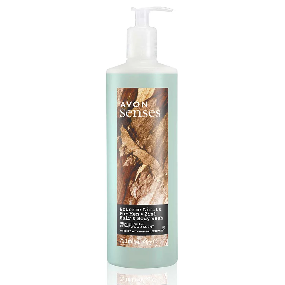 Senses Extreme Limits Hair & Body Wash: Grapefruit & Cedarwood - 720ml 1 Senses Extreme Limits Hair & Body Wash: Grapefruit & Cedarwood - 720ml